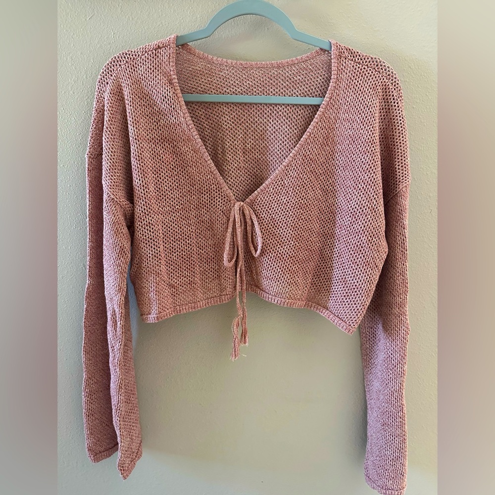 MINKPINK Crochet Beach Cover Up Top - NWT